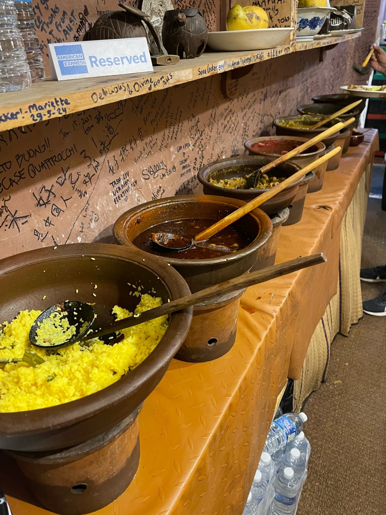 好きなカレーを自分でよそって、いろいろな味を楽しめました。
